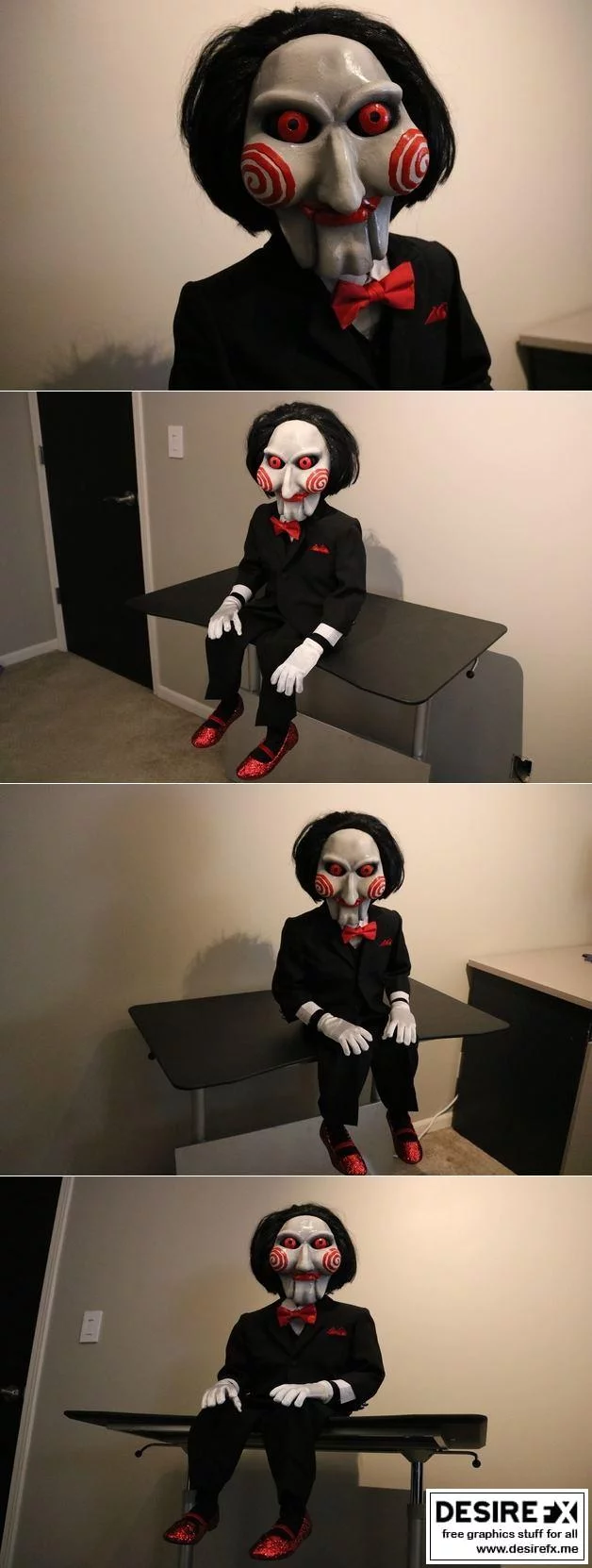 锯齿人生·比利娃娃3D打印模型|Billy The Doll From Saw Jigsaw