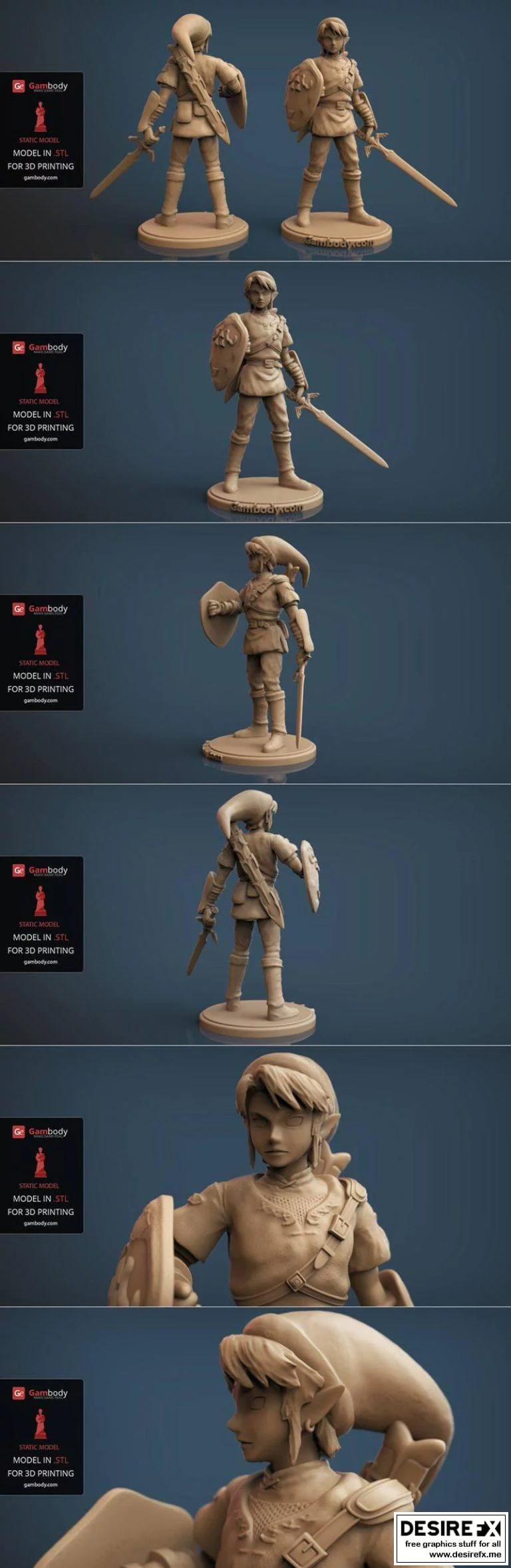 Link 3D打印模型|Link Game Figurine