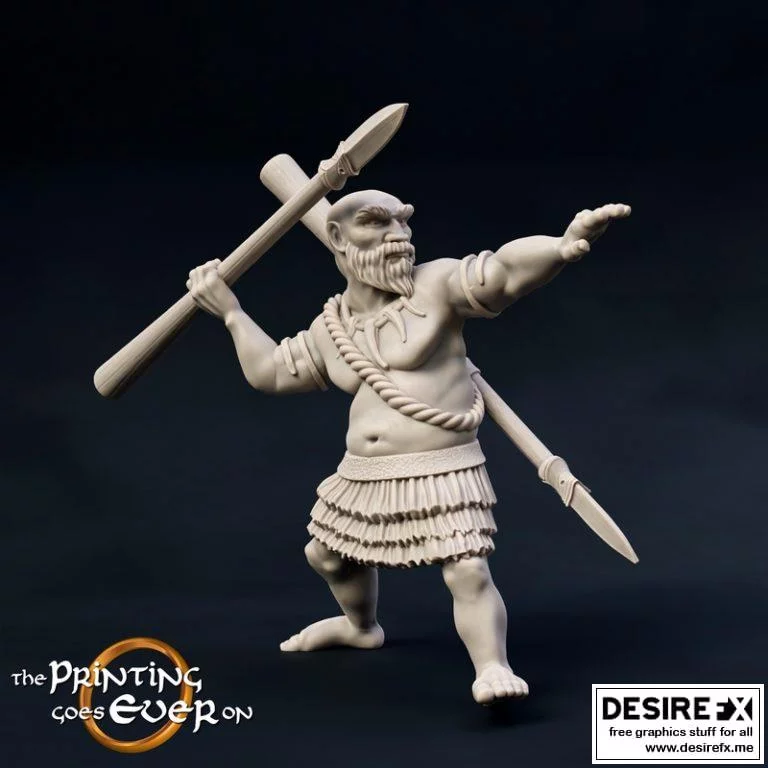 Woodwose Spearman – 3D打印模型设计|Woodwose Spearman – B