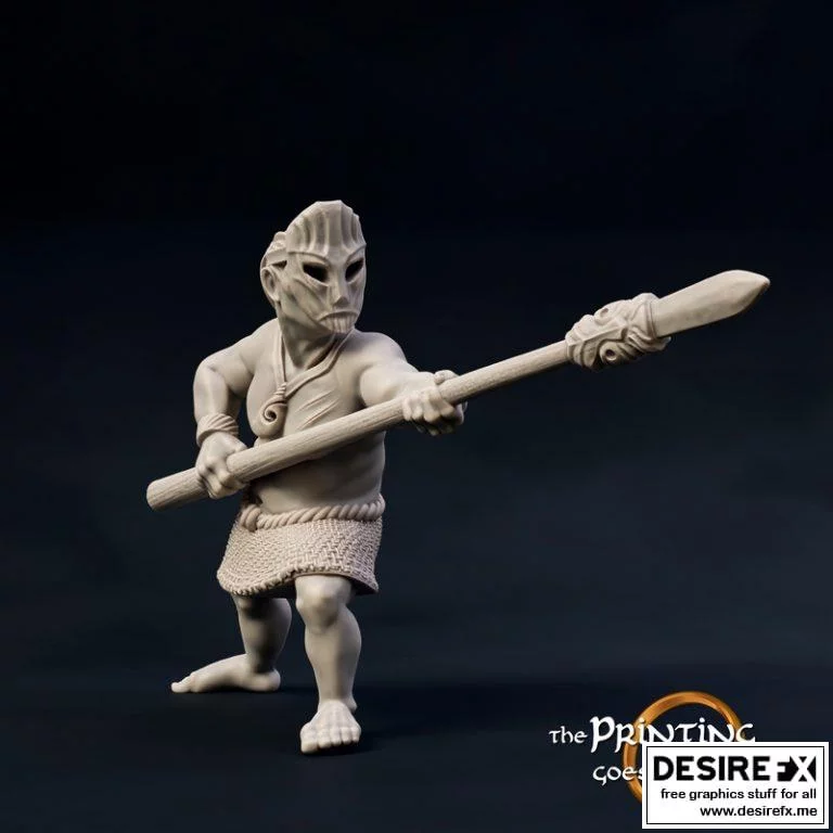 Woodwose Spearman - 3D打印模型|Woodwose Spearman – A