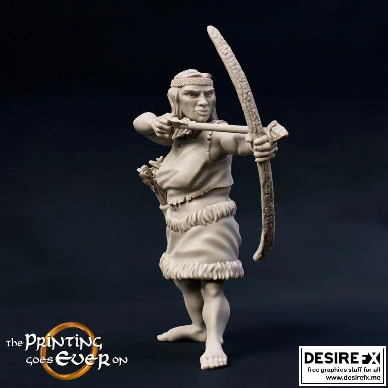 木叶弓手 - 3D打印模型|Woodwose Archer – B