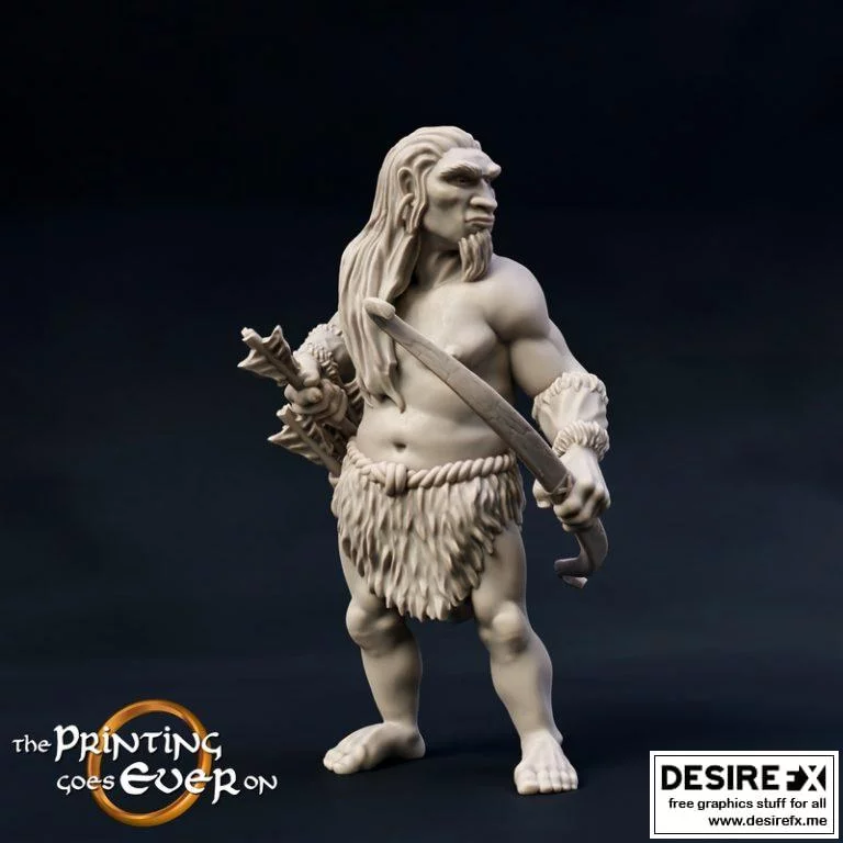 木叶弓手——3D打印模型设计|Woodwose Archer – A