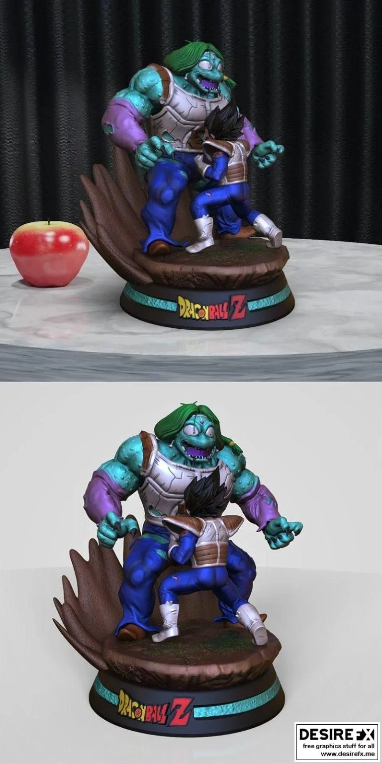 《龙珠：贝吉塔 vs 扎博尔 3D打印模型》|Vegeta vs Zarbon Diorama