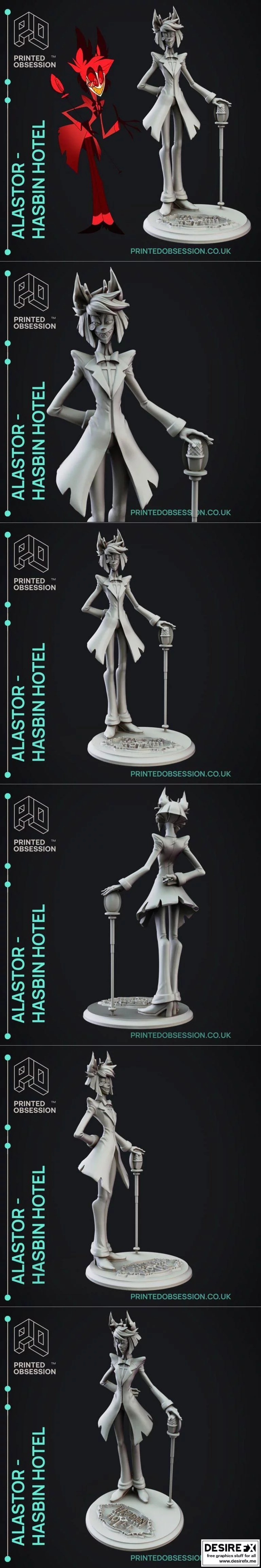 Alastor - Hasbin Hotel - 3D打印模型|Alastor – Hasbin Hotel – Fanart