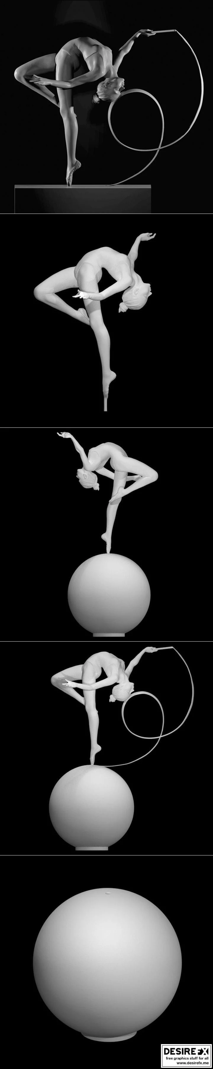 Ribbon世界 3D打印模型集|Ribbon On World