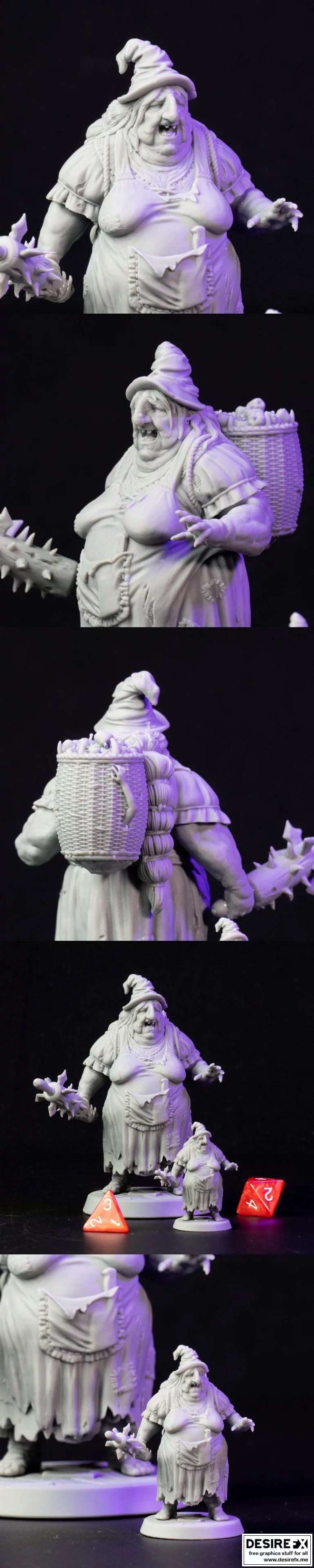 绿影妖女3D打印模型|Green Hag