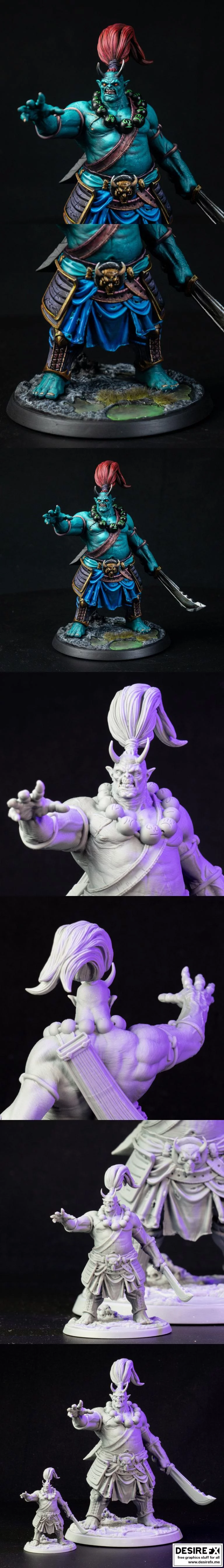 奇幻魔导士3D打印模型|Ogre Mage