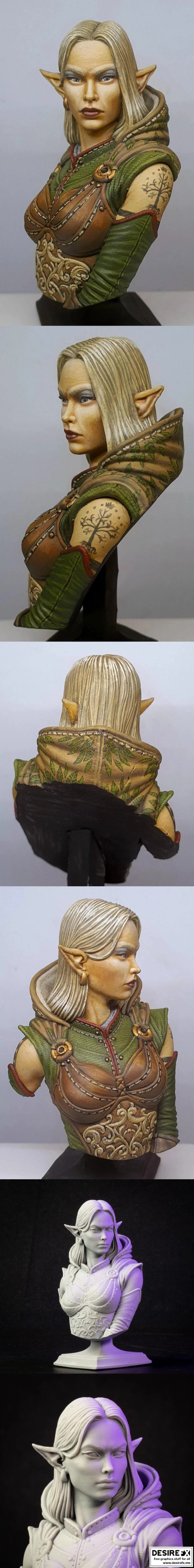 玛丽亚·阿瑞斯·爆乳 3D打印模型|Mary Arsys Bust