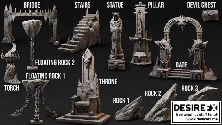 Bestiarum Miniatures – Headhunters All Objects  
中文标题：Bestiarum迷你模型 - 头猎者全系列三维打印模型|Bestiarum Miniatures – Headhunters All Objects