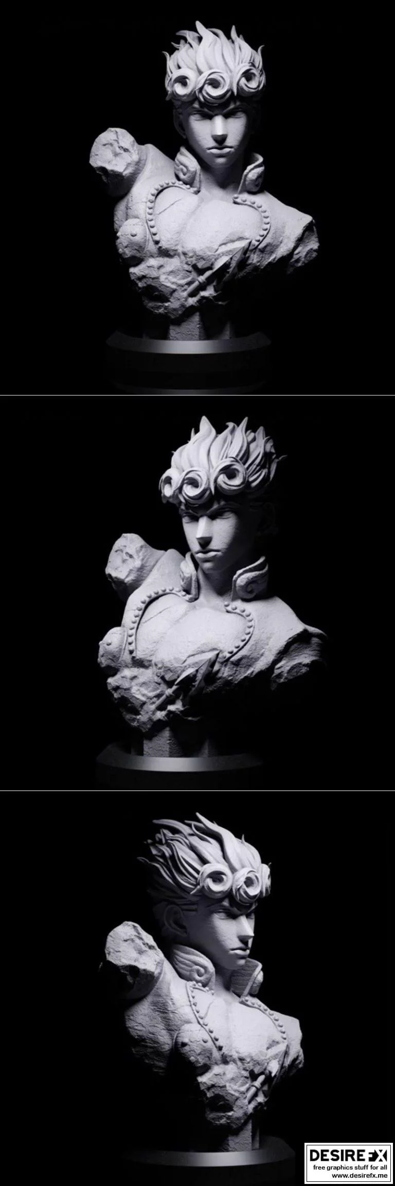 Giorno Buonaparte 3D打印模型|Giorno Bust