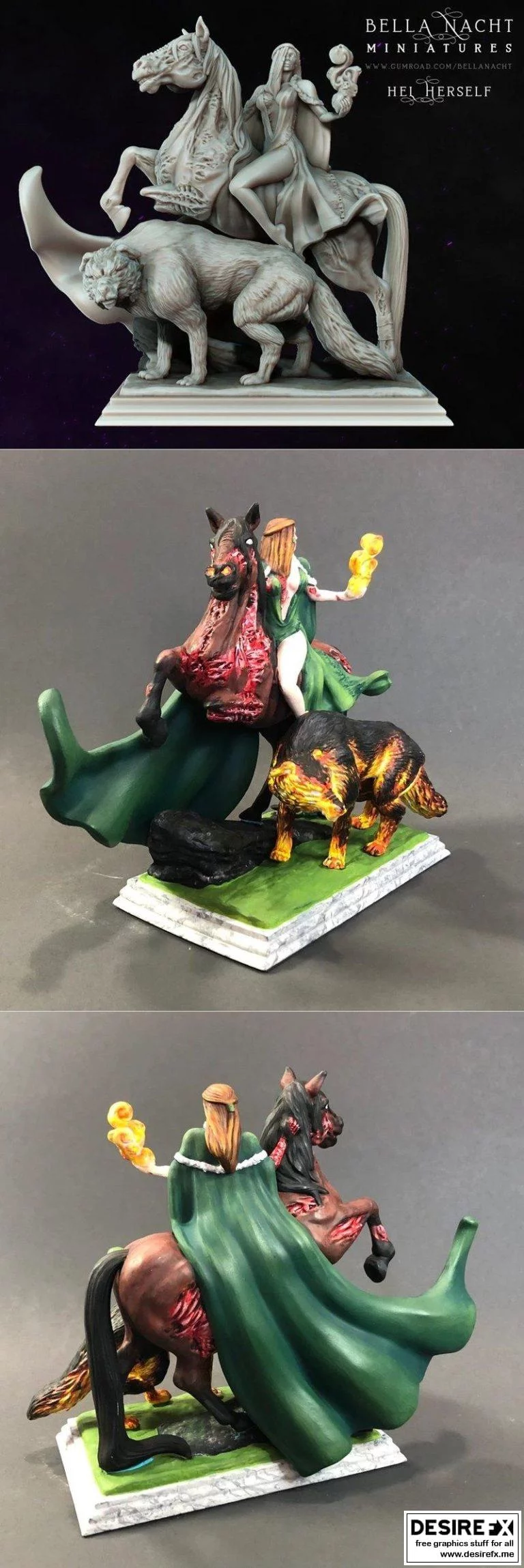 她与星辰：动漫角色3D打印模型集|Hel Herself