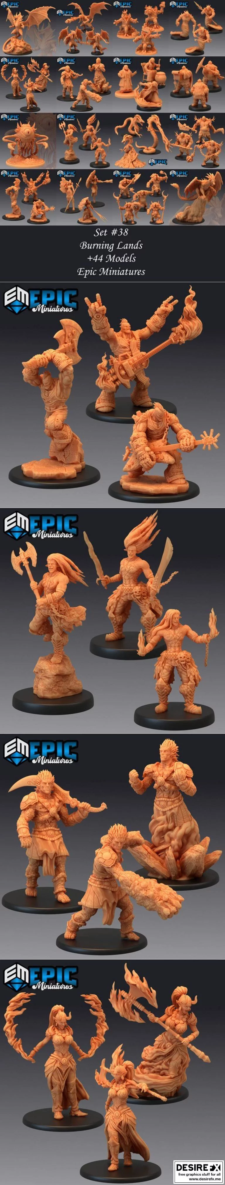 史诗迷你系列·燃烧之地|Epic Minis – Burning Lands