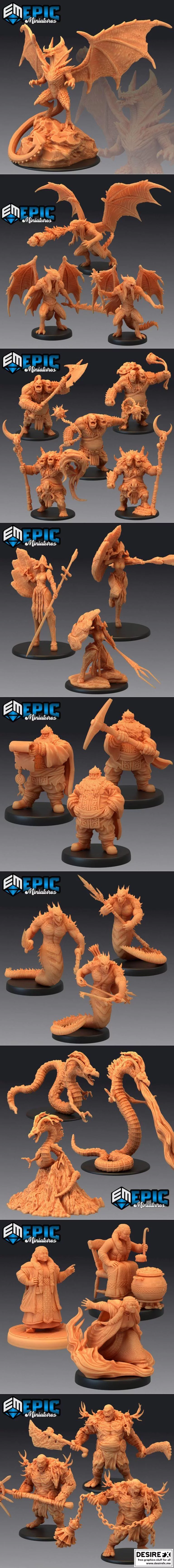 史诗迷你系列·燃烧之地|Epic Minis – Burning Lands