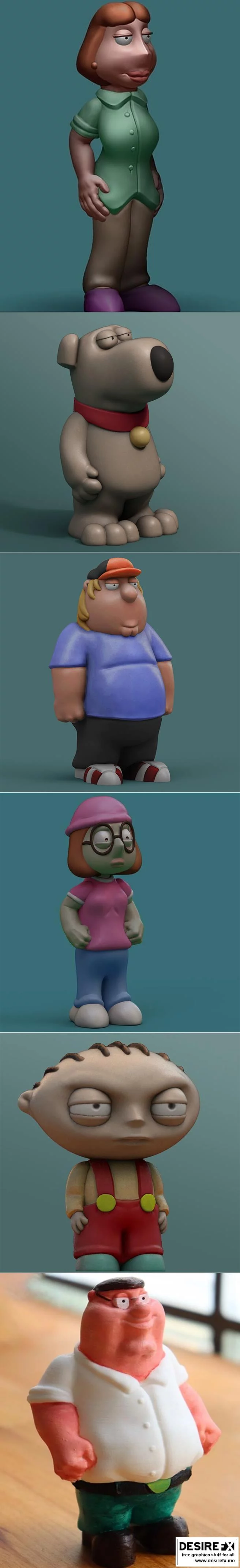 Family Guy 3D打印模型集|Family Guy Pack