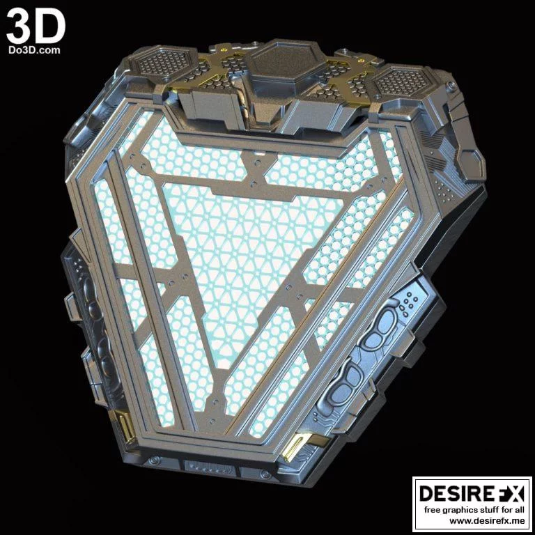 复仇者联盟弧形反应堆3D打印模型|Tony Stark arc reactor (infinity war)