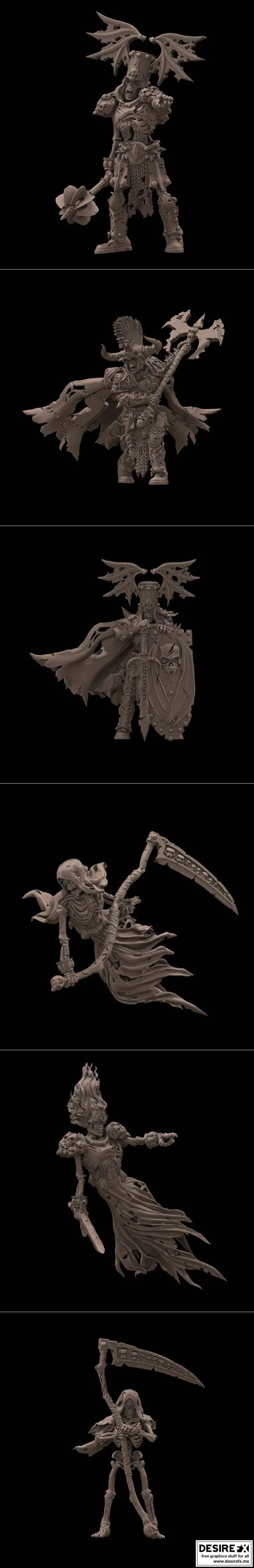 战争化身——你妮奇英雄3D打印模型|Avatars of War – Younique Heroes