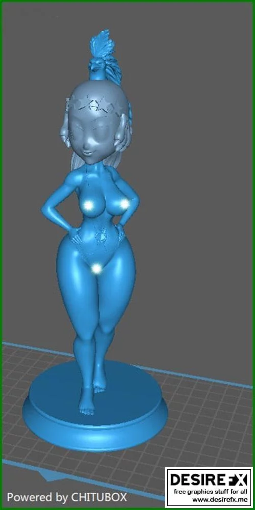 自由之境：动漫角色3D打印模型集|Lady Freedom