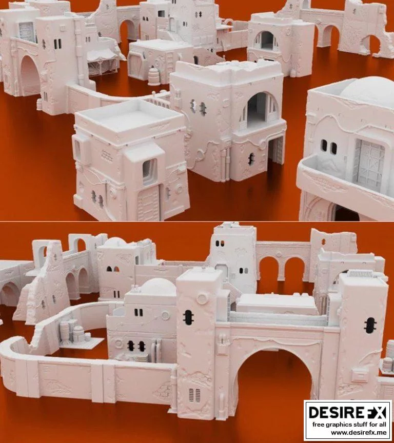 Pilgrim City 3D打印模型套装|Pilgrim City Mega Bundle