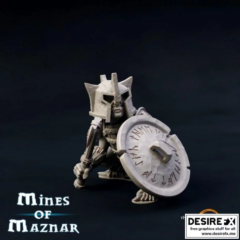 Goblin Fighter 3D打印模型|Goblin Fighter – D