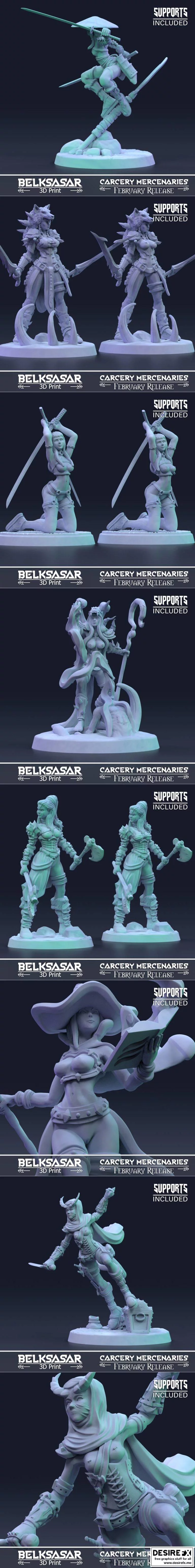Belksasar 2022年2月作品：《咒术回战》角色模型3D打印版|Belksasar February 2022