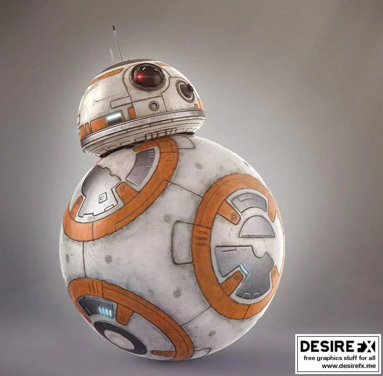 动漫《星球大战》角色BB-8 3D打印模型|BB-8