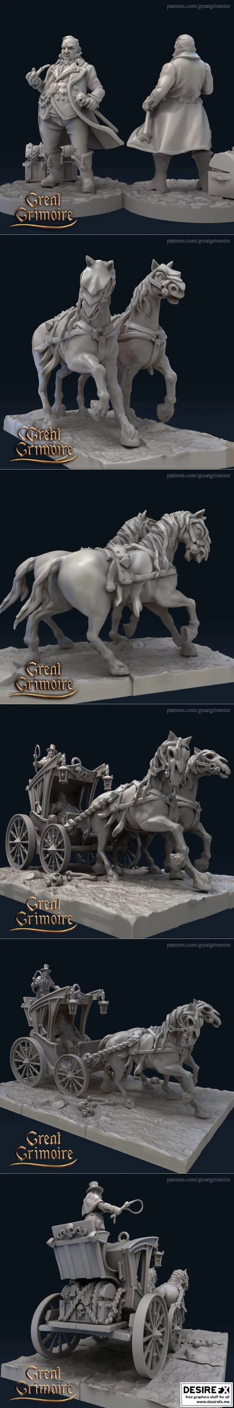 伟大秘典——塔罗占卜3D打印模型|Great Grimoire – Tarot Omens