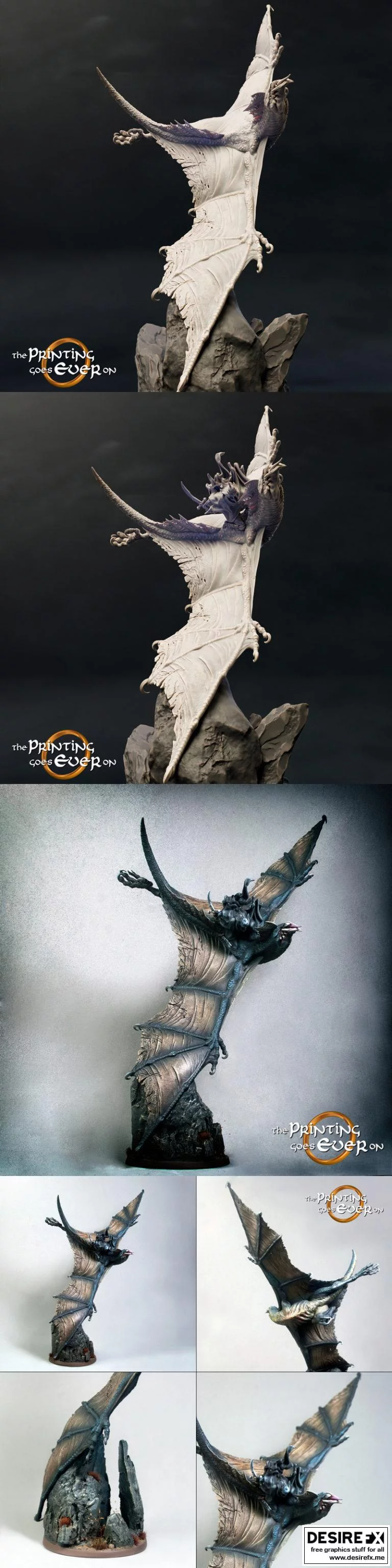 暗骑者与影兽——3D打印模型|Wraithbeast with Dark Rider – A