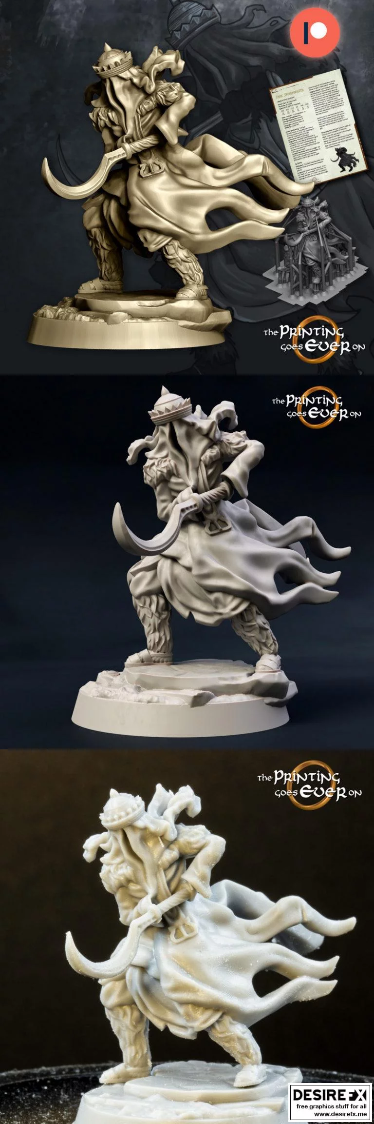 黑暗剑 master 3D打印模型|Dark Swordmaster