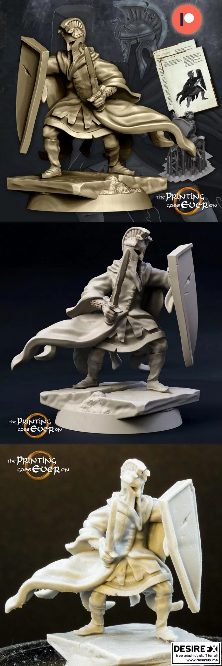 暗鸦之子 3D打印模型|Dark Myrmidon