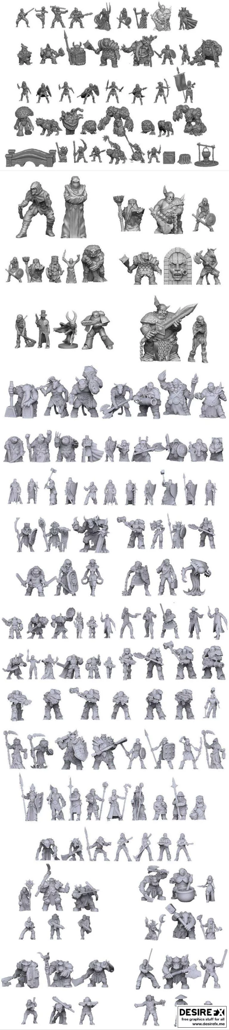 Onmioji - 五月到十一月动漫游戏角色3D打印模型集|Onmioji – Collection May-November 2019