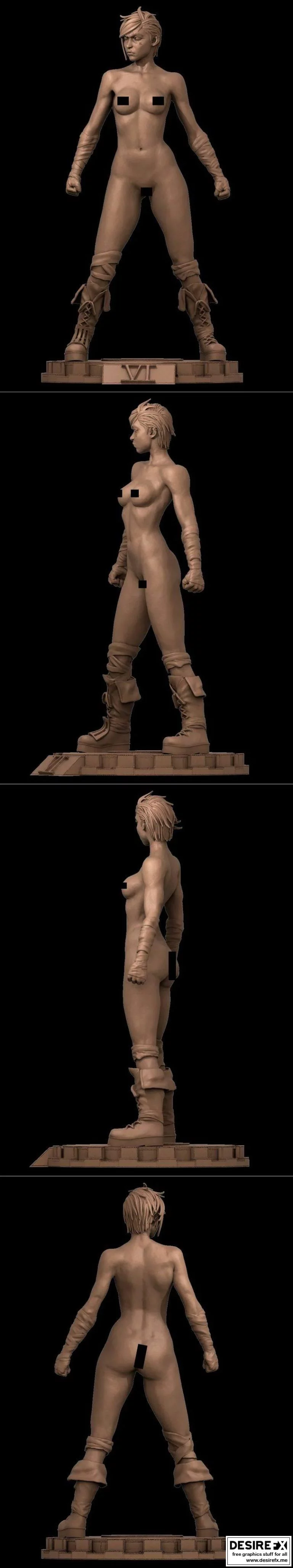 Vi裸体3D打印模型|Vi Naked NSFW Version