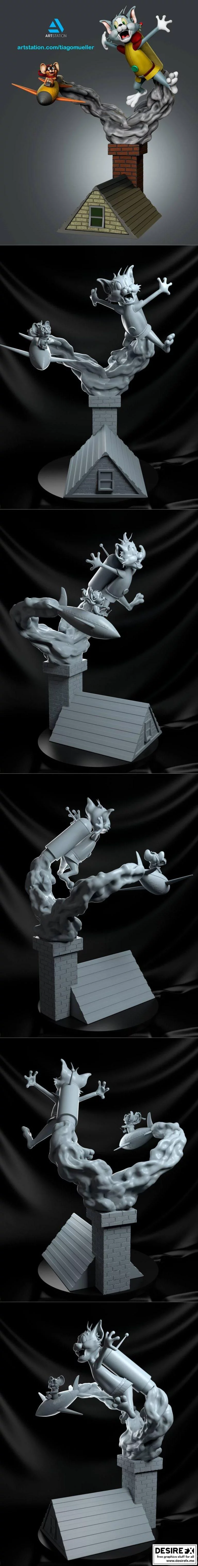 Tom和Jerry 3D打印模型|Tom and Jerry