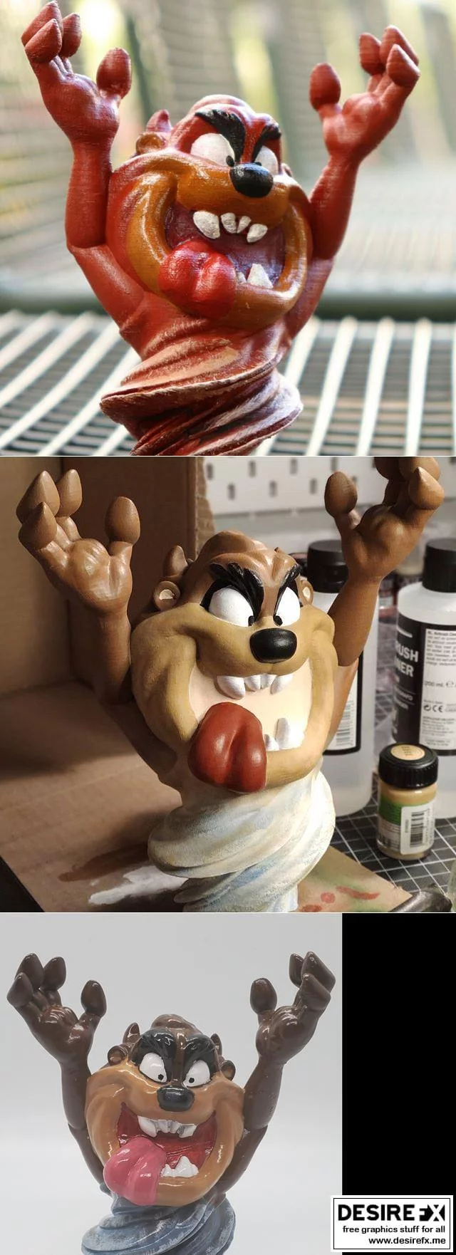 塔斯马尼亚恶魔Taz 3D打印模型|Taz the Tasmanian Devil