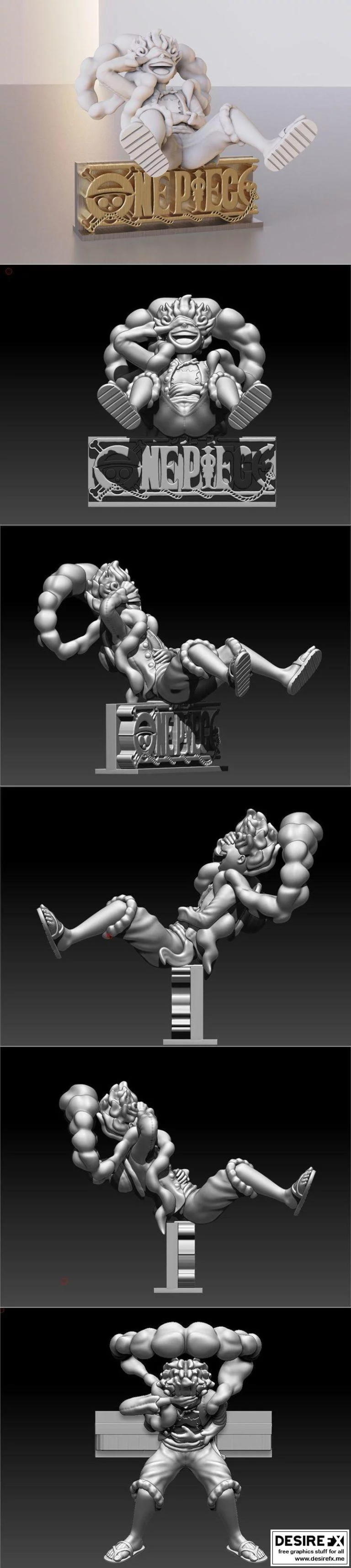 Luffy Gear 5 3D打印模型|Luffy Gear 5