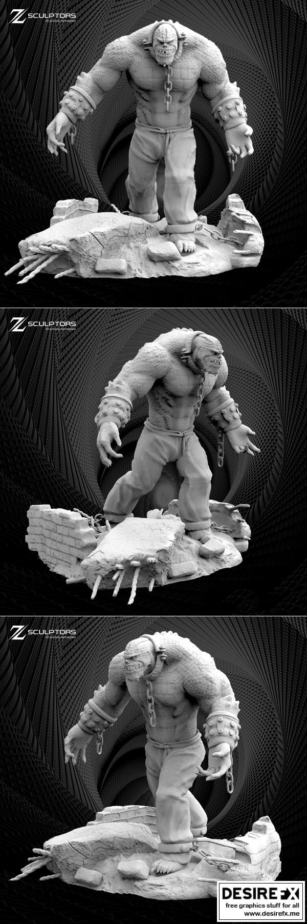 动漫《Killer Croc》角色3D打印模型|Killer Croc