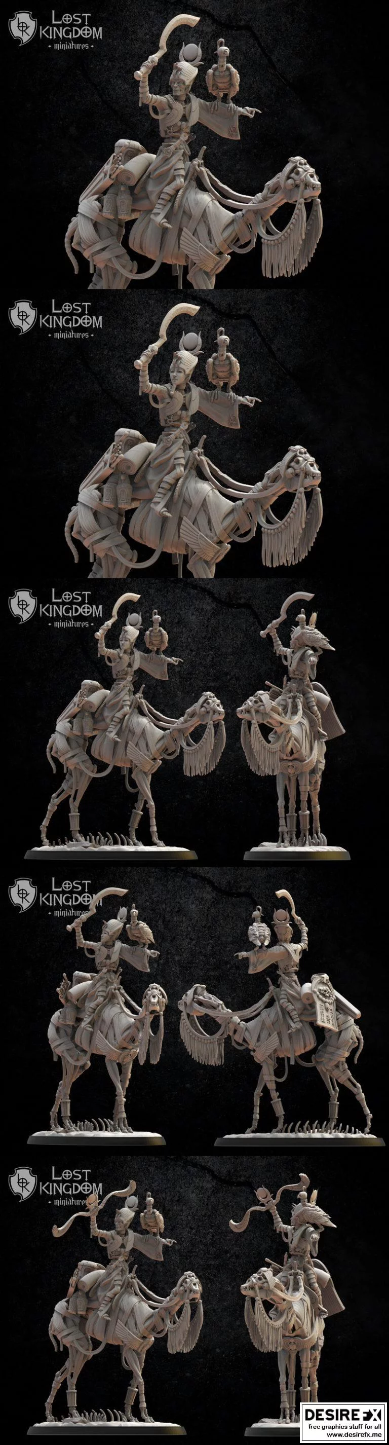 失落王国迷你模型-骆驼英雄|Lost Kingdom Miniatures – Camel Hero