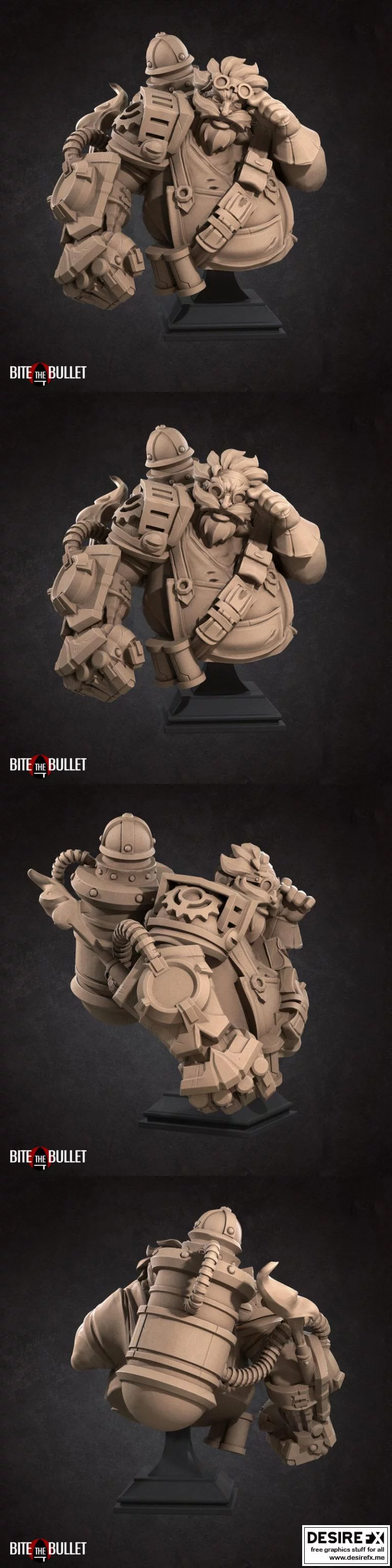 Dr. TNT，机械艺术师雕像 3D打印模型|Dr. TNT, the Chunky Artificer Bust