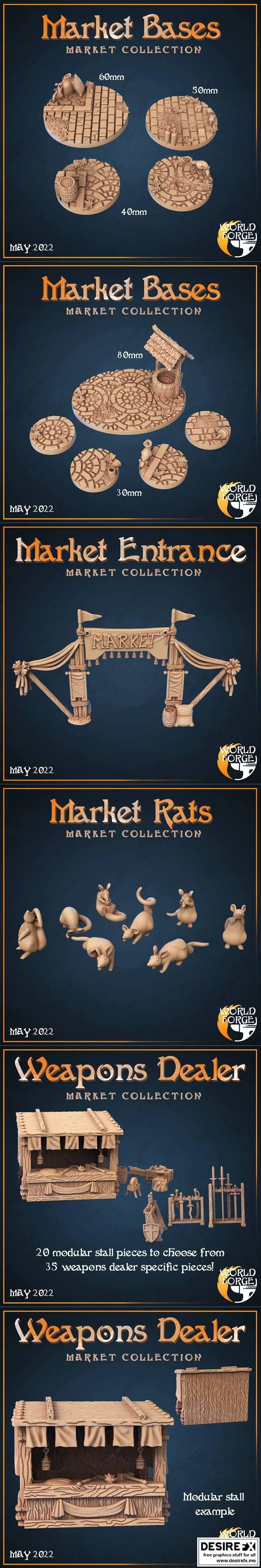 市场收藏 2022年5月：动漫游戏角色3D打印模型集|Market Collection May 2022