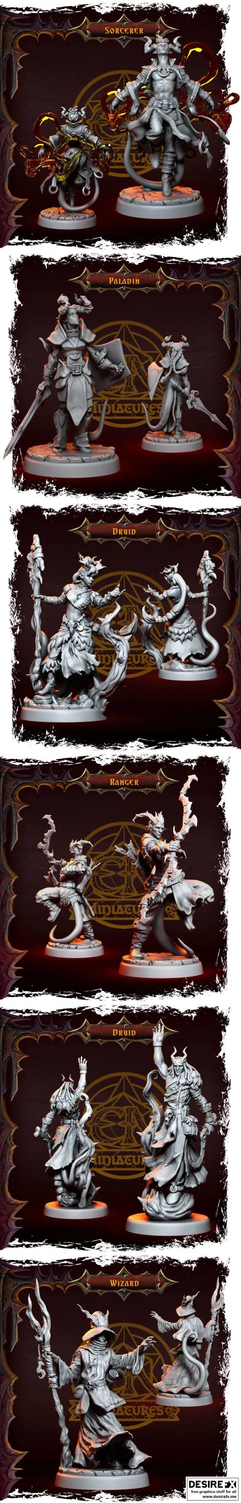 史诗冒险微缩模型——地狱英雄|Epic Adventure Miniatures – Infernal Heroes