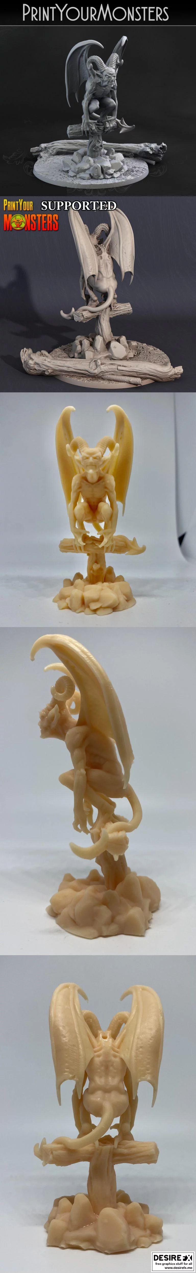 3D打印邪魅恶魔——印制巫妖造型模型|Print Your Monsters – Witch Demon