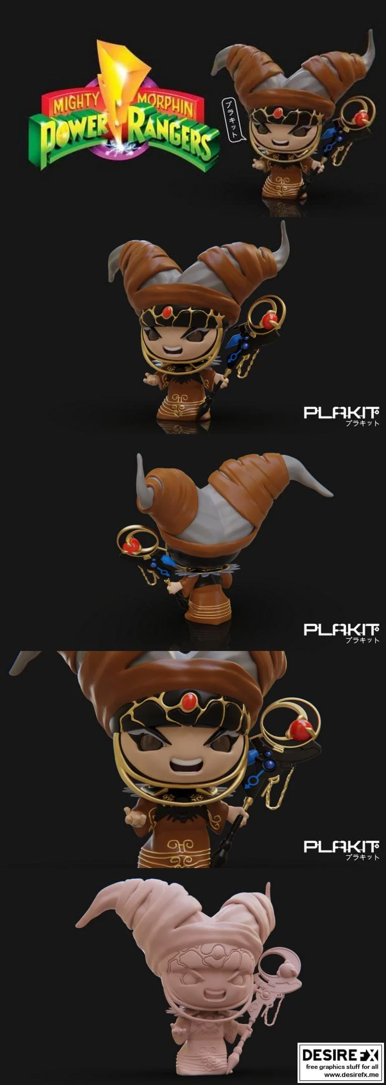 PlaKit - 雷霆战士 - 芮塔·雷普萨|PlaKit – Power Rangers – Rita Repulsa