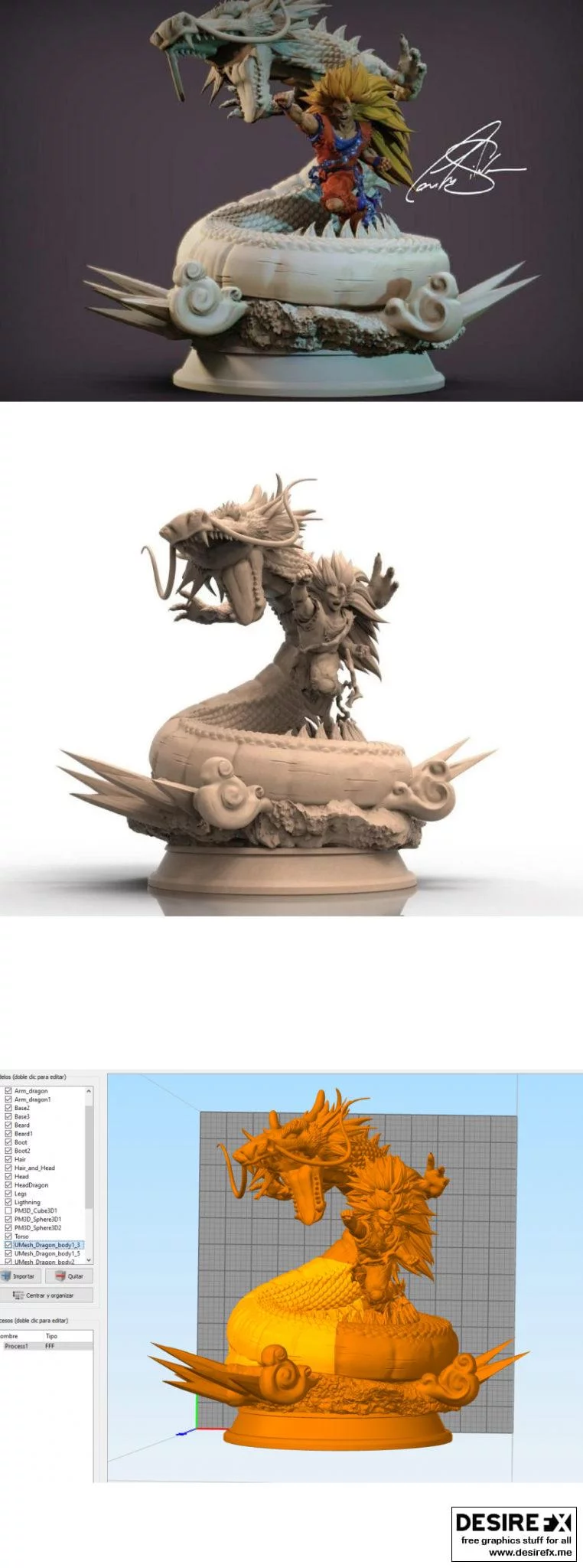 《龙珠F3 3D打印模型》|Goku F3 Dragon