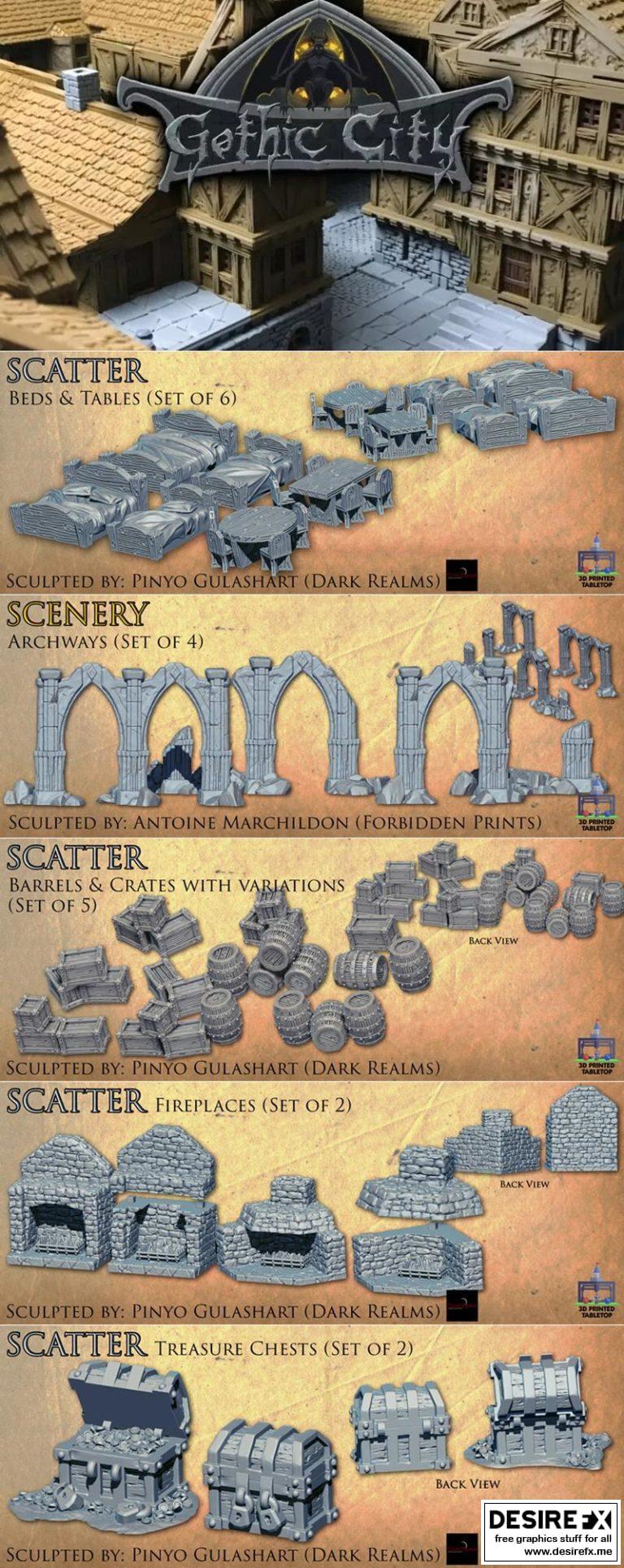 迷失冒险 分散与风景 3D打印模型集|Lost Adventures Scatter & Scenery