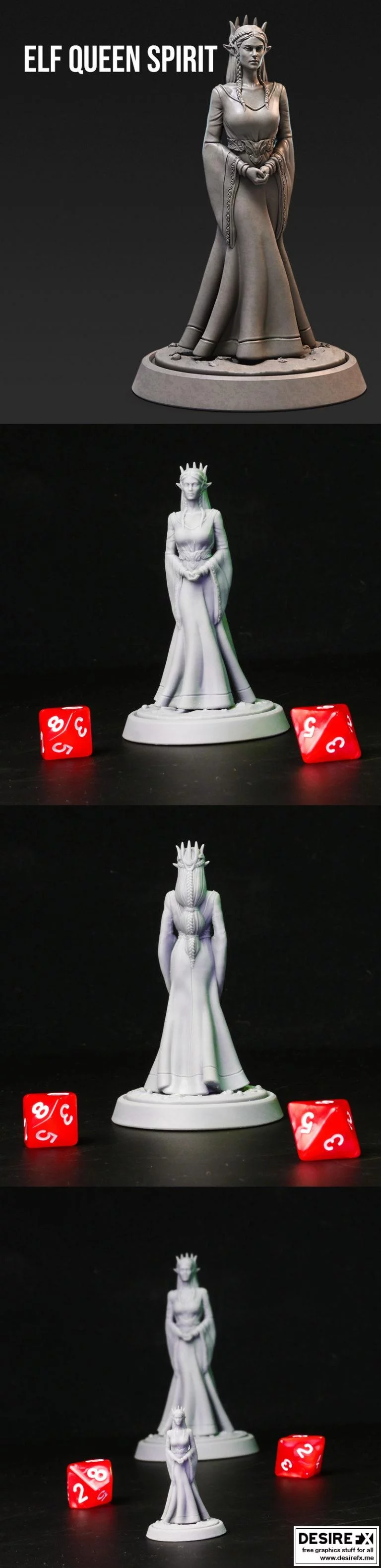 精灵女王之魂 3D打印模型|Elf Queen Spirit