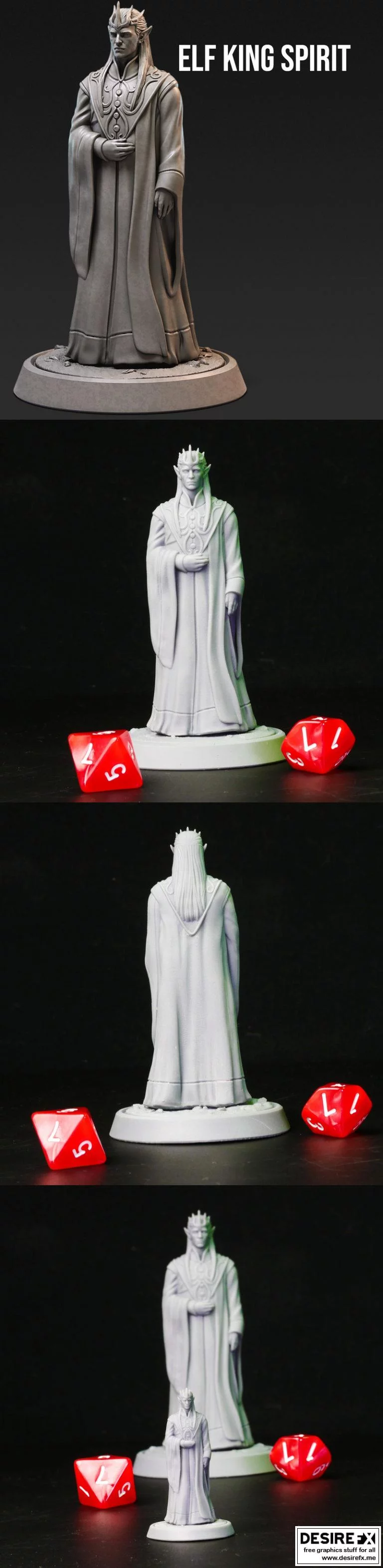 精灵王灵 3D打印模型|Elf King Spirit