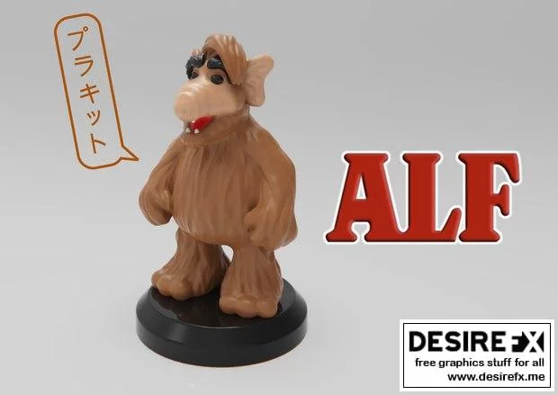 ALF中的3D打印模型：动漫游戏角色还原设计|ALF