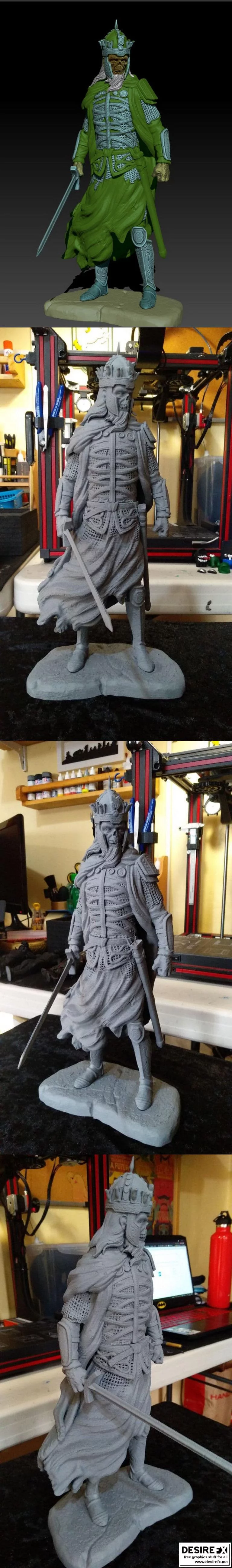 指环王：死灵之主 3D打印模型|King of the Dead – Lord of the Rings