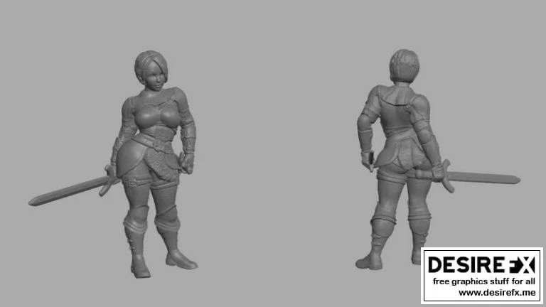 女性冒险家—— rogue 3D打印模型|Female adventurer – Rogue