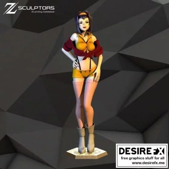 《Cowboy Bebop Faye 3D打印模型》|Cowboy Bebop – Faye