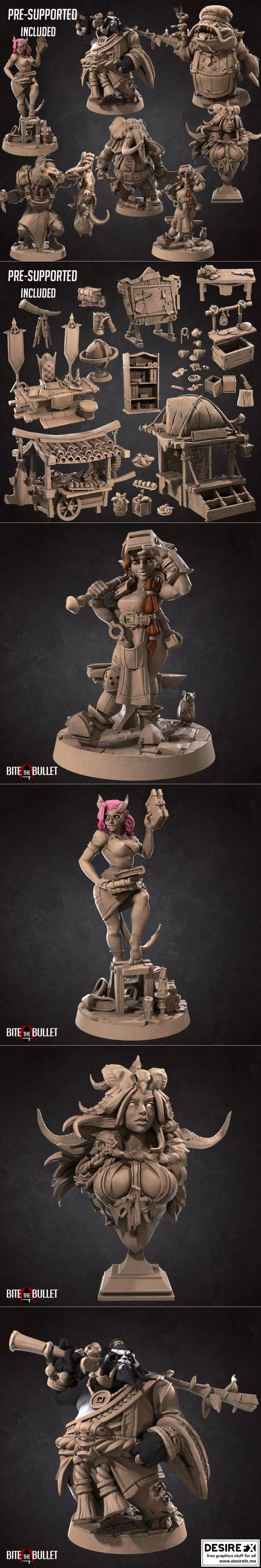 咬下子弹——bullet town crew 3D打印模型集|Bite the Bullet – Bullet Town Crew Pt.1 August 2021